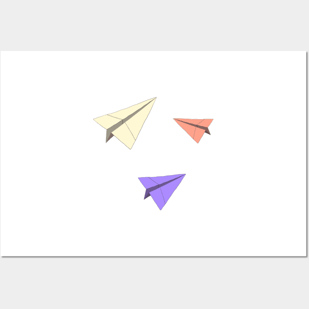 Paper Planes Sticker Pack Pastel Wall Art by AlishaMSchil